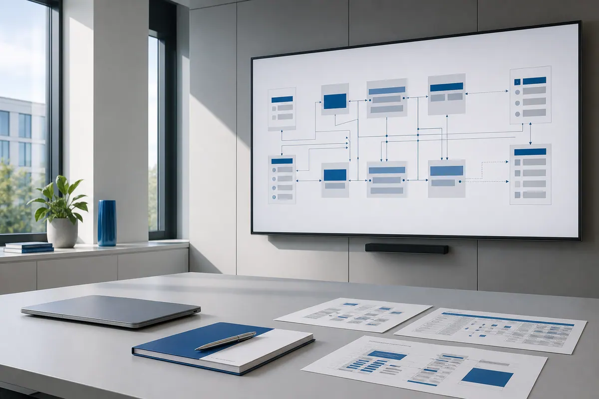 People-free system landscape with connected applications and interfaces